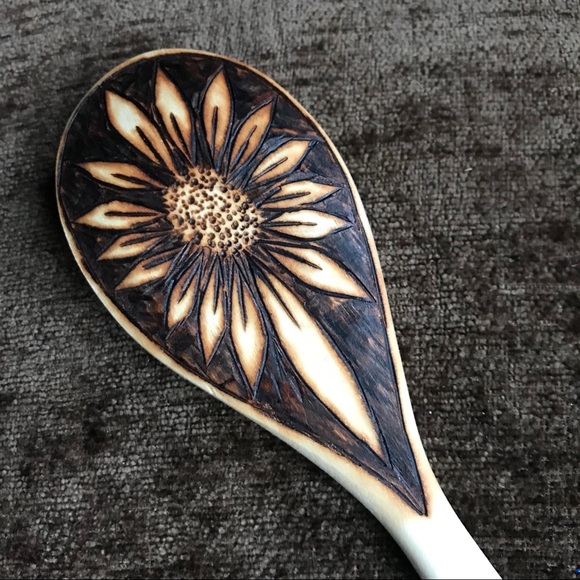 LAST one custom woodburned spoon, 12 inches